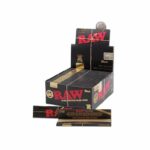 Raw - Black King Size Slim Extra Fine Papers (Box 50 Stk.)