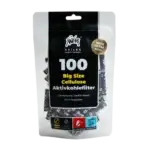 Kailar - Big Cellulose Aktivkohlefilter Black - (100Stk.)