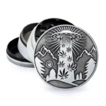 Metal Grinder - 420 Aliens - Silver