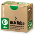 Actitube - Aktivkohlefilter Extra Slim 6mm - (50 Stk.)