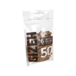 GIZEH - Active Filter 6mm - Brown (50Stk.)