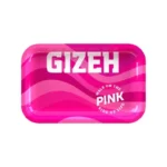 GIZEH Rolling Tray - Pink Edition (27.5 x 17.5 cm)