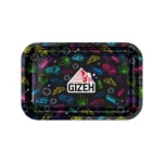 GIZEH Rolling Tray - Comic Black (27.5 x 17.5 cm)