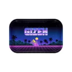 GIZEH Rolling Tray - Retro Waves (27.5 x 17.5 cm)